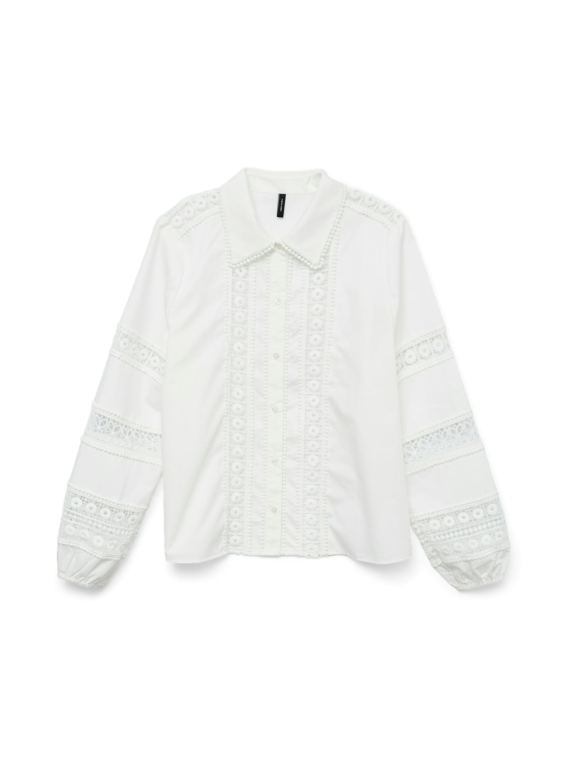 VMEYA L/S PUFF LACE SHIRT WVN EXP