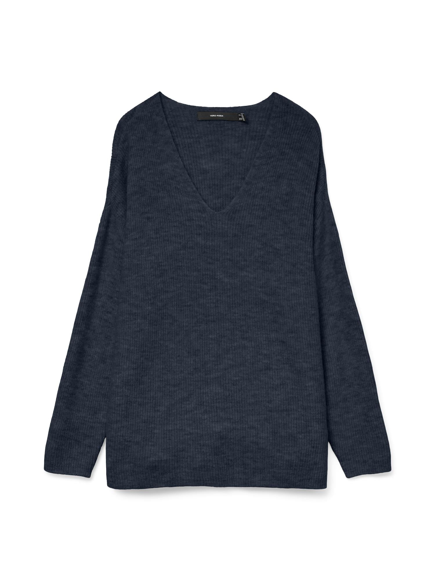 VMCREWLEFILE LS V-NECK BLOUSE