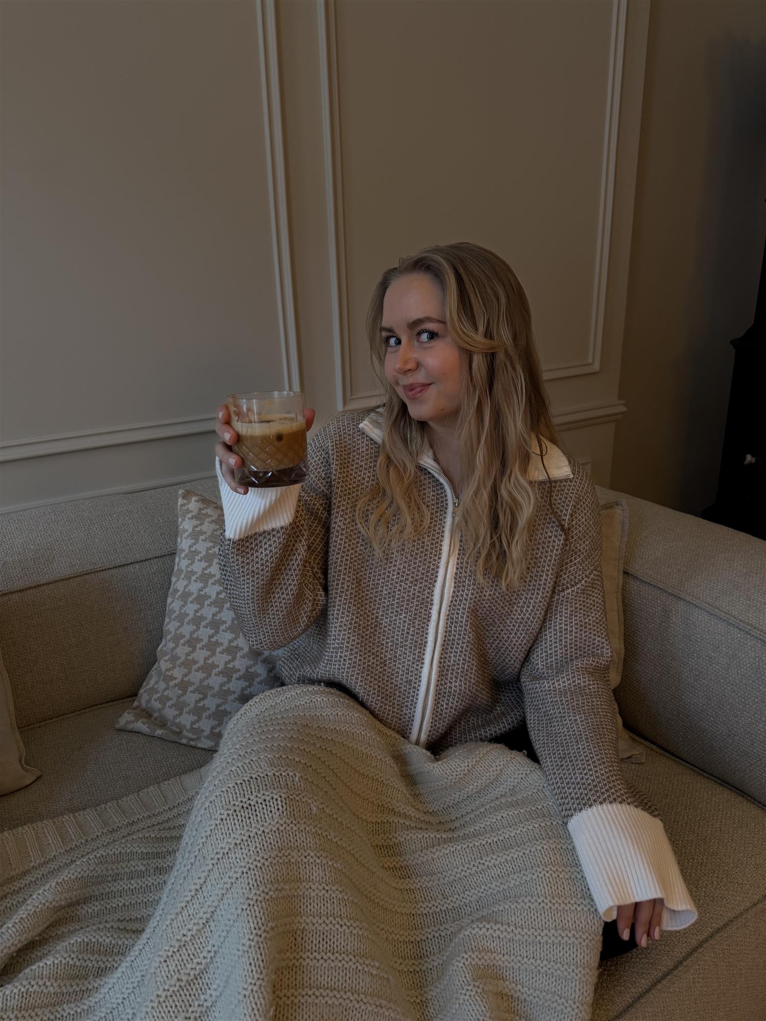 AWollie LS Zip Knit Cardigan