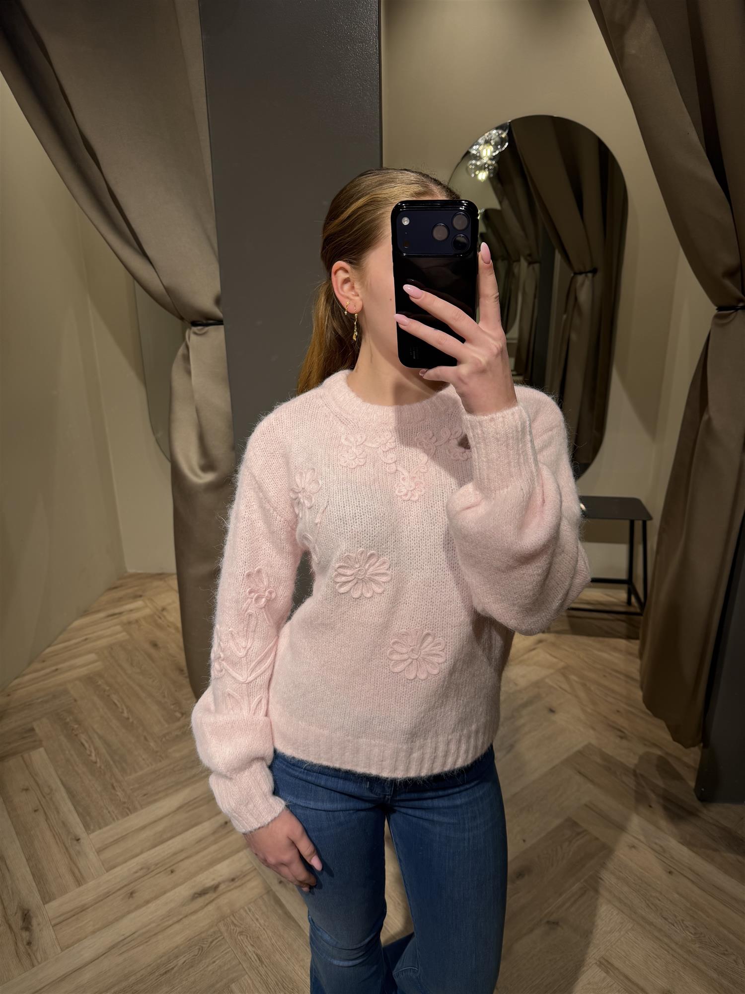 VMBlossom LS O-Neck Pullover Exp