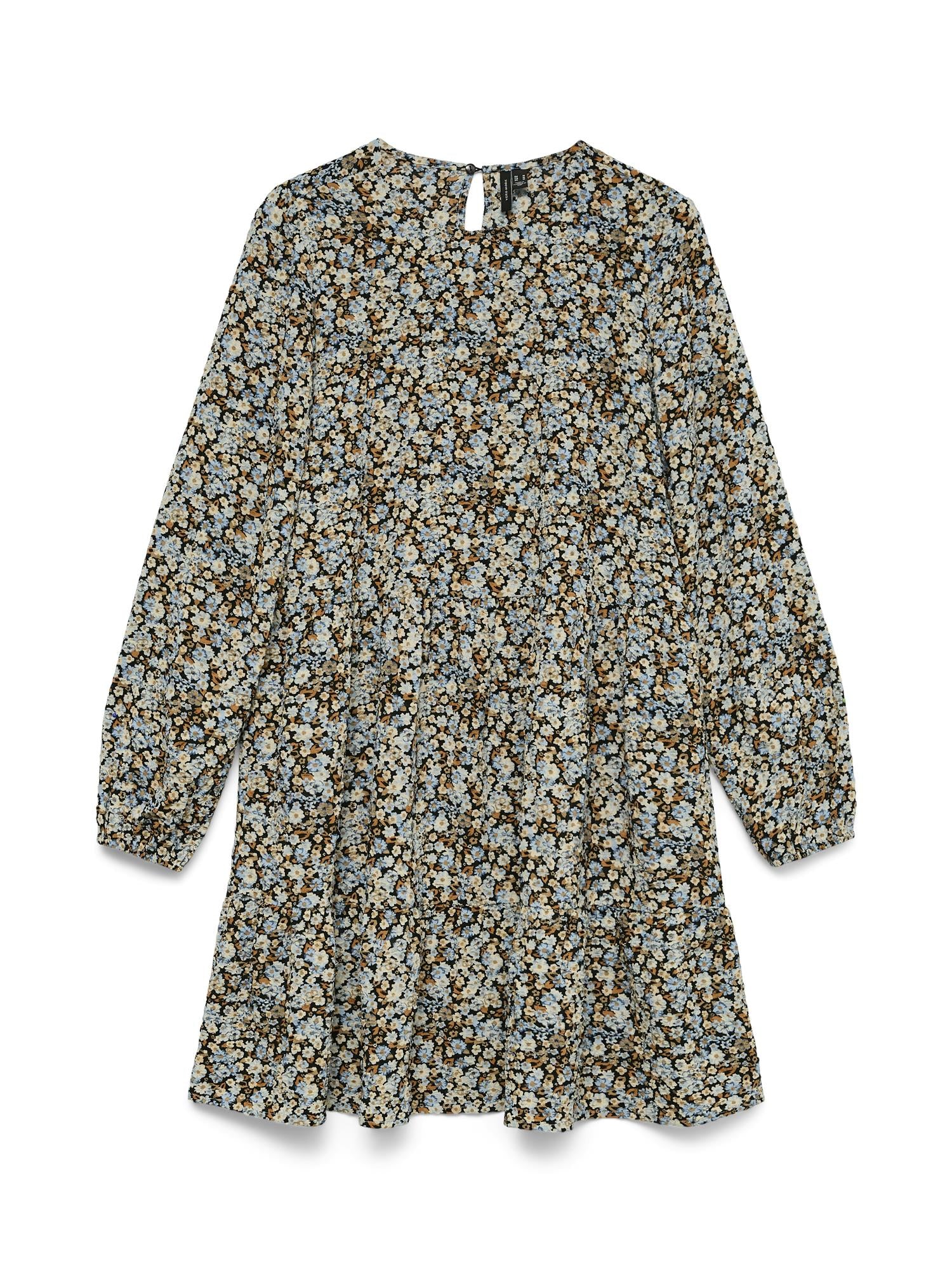 VMHollo LS O-Neck Short Dress WVN EXP
