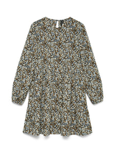 VMHollo LS O-Neck Short Dress WVN EXP