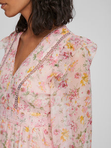 VIRoman New V-Neck L/S Short Dress