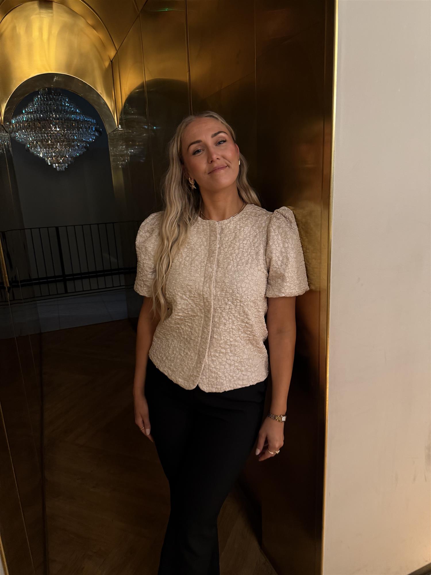 VMMerle SS Puff Cardigan JRS SB8