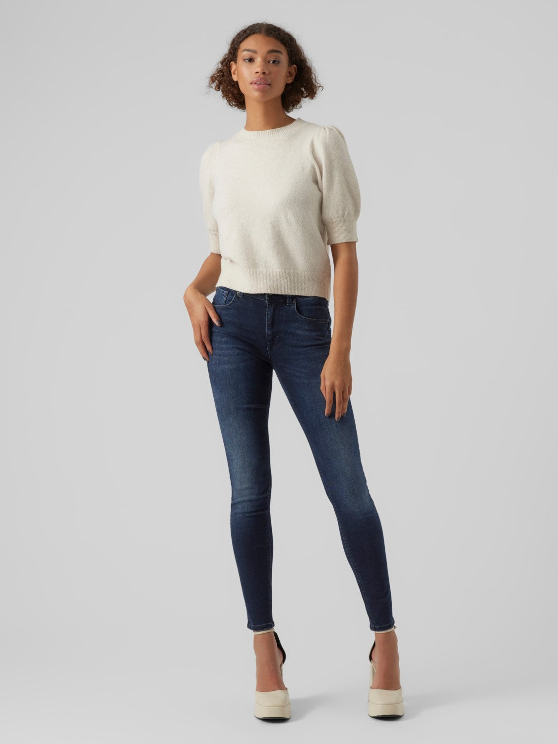VMDoffy 2/4 O-Neck Pullover Ga Noos