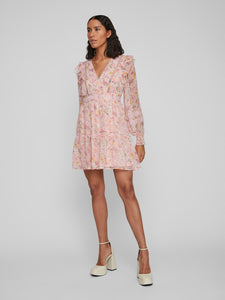 VIRoman New V-Neck L/S Short Dress