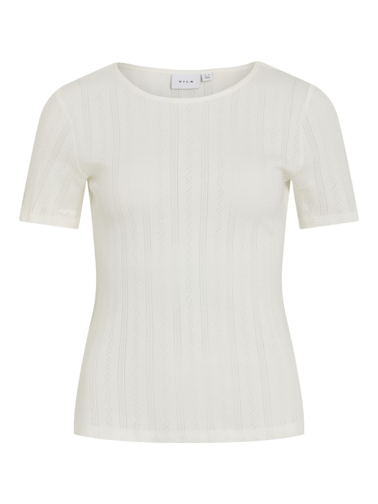 VIKassie S/S Pointelle Top