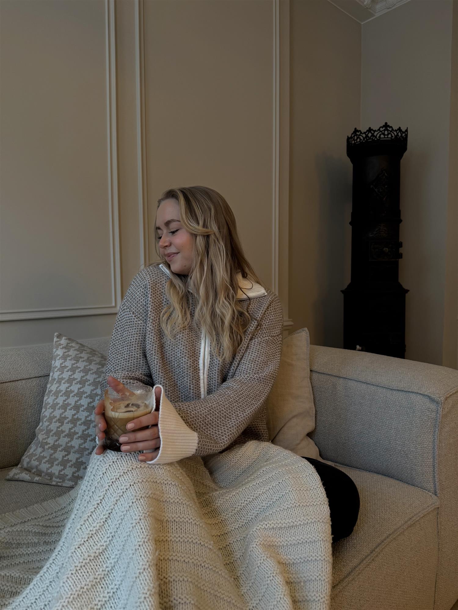 AWollie LS Zip Knit Cardigan