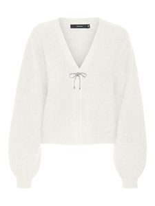 VMCAIA LS V-NECK BOW CARDIGAN