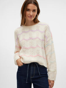 VMHatty LS O-Neck Stitch Pullover Boo