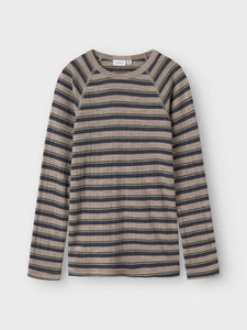 NKMWang Wool Needle LS Top Stripe