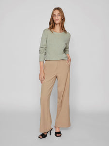 VIRIL O-NECK L/S KNIT TOP - NOOS