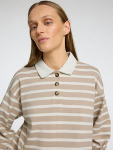 SLFWADA LS STRIPE COLLAR TOP NOOS