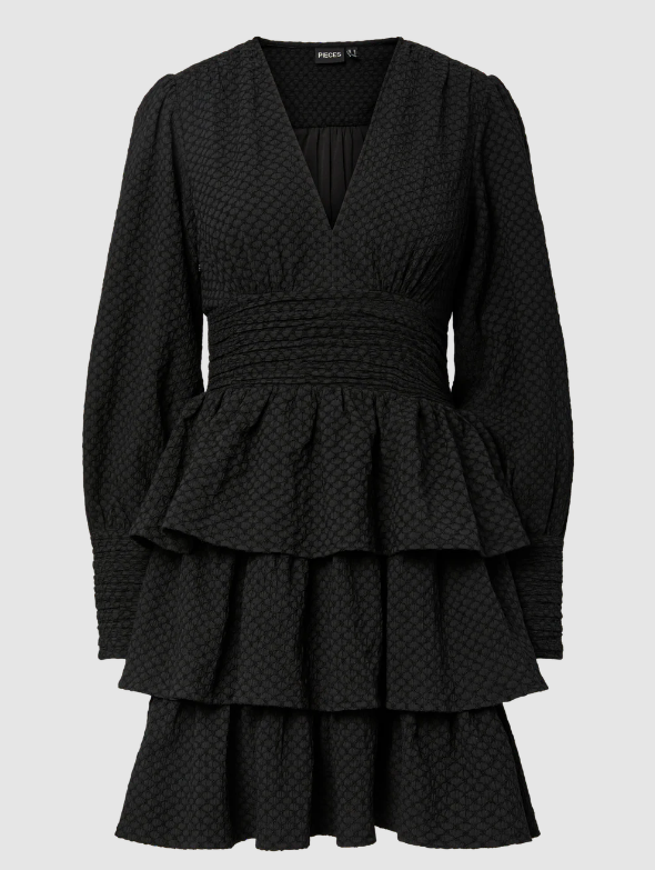 PCMonika LS Short Dress WVN D2D