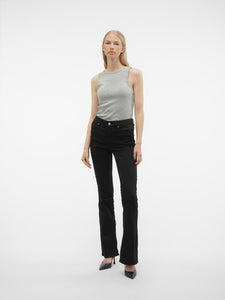 SVART VERO MODA VMFLASH FLARED JEANS