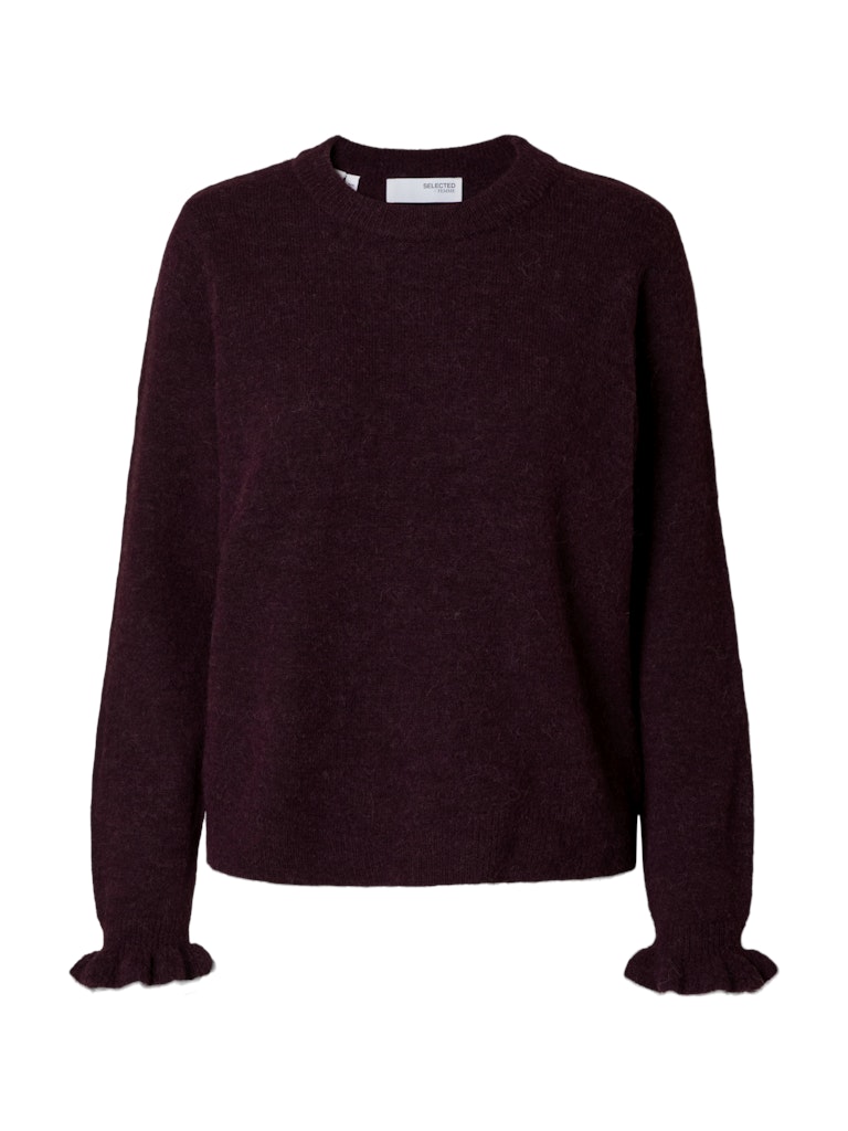 SLFLulu LS Knit Frill Cuff O-Neck NOOS