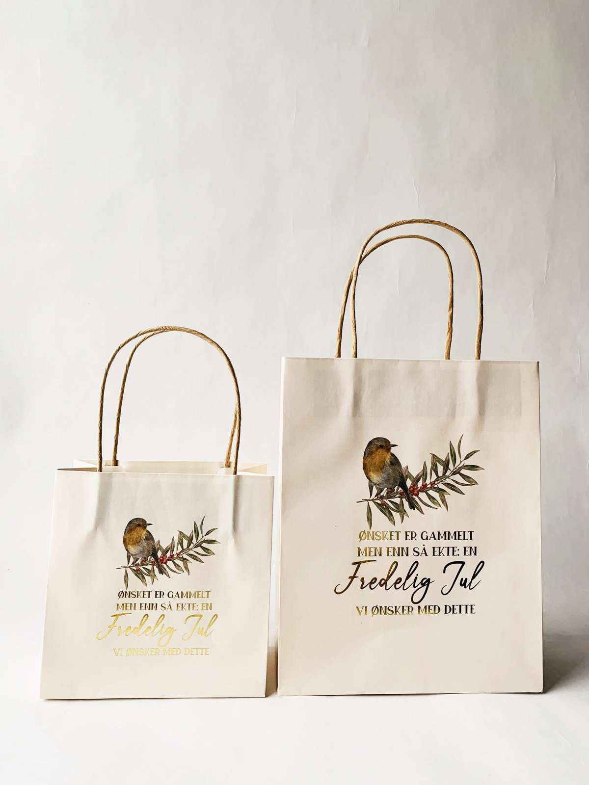 Gavepose 16x16 Cm "Fredelig Jul"