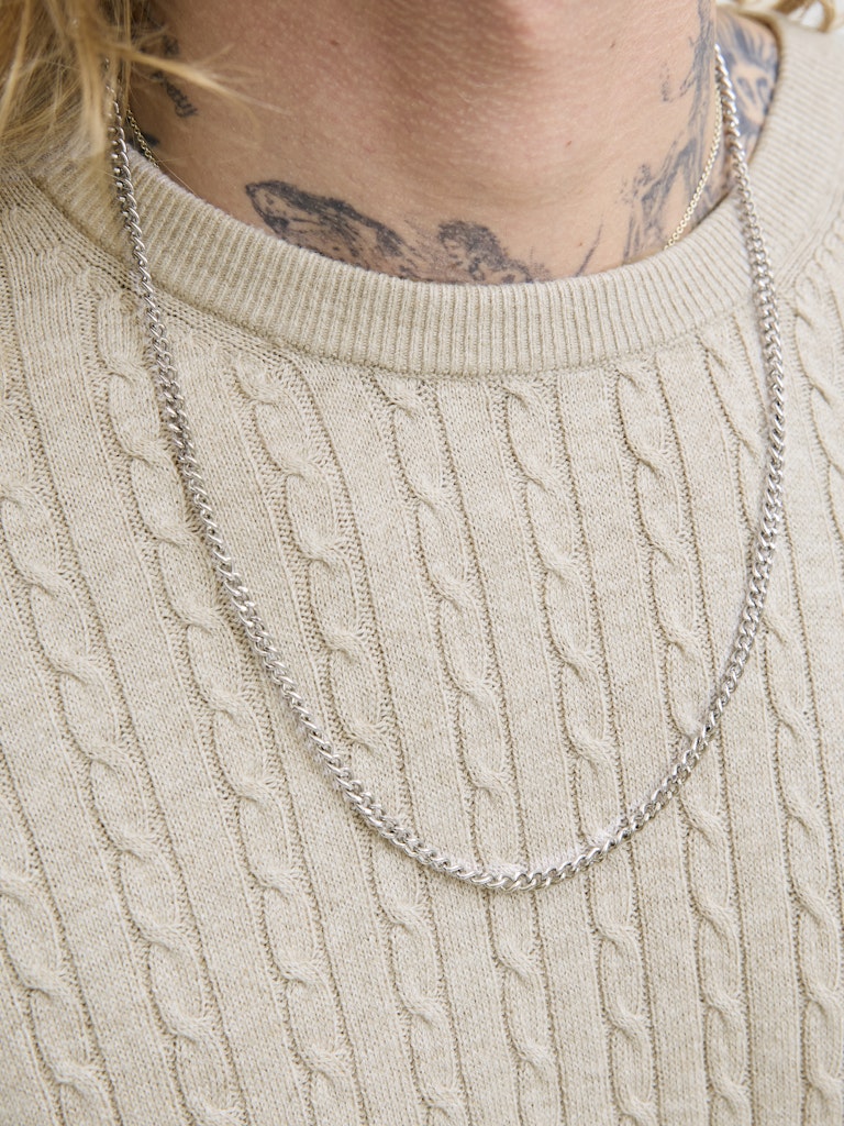 JJEEmil Knit Cable Crew Neck
