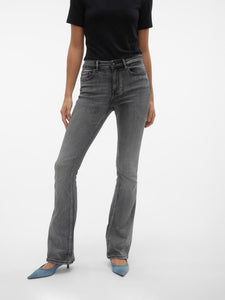 GRÅ DENIM VERO MODA VMFLASH FLARED JEANS