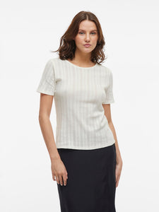 VIKassie S/S Pointelle Top