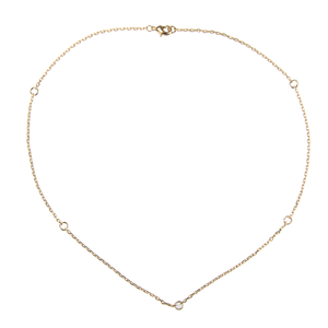 GOLD NECKLACE WITH RINGS