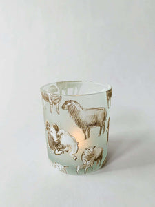 Lysglass Sau 9x10 cm