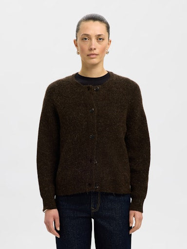 SLFLULU LS KNIT SHORT CARDIGAN