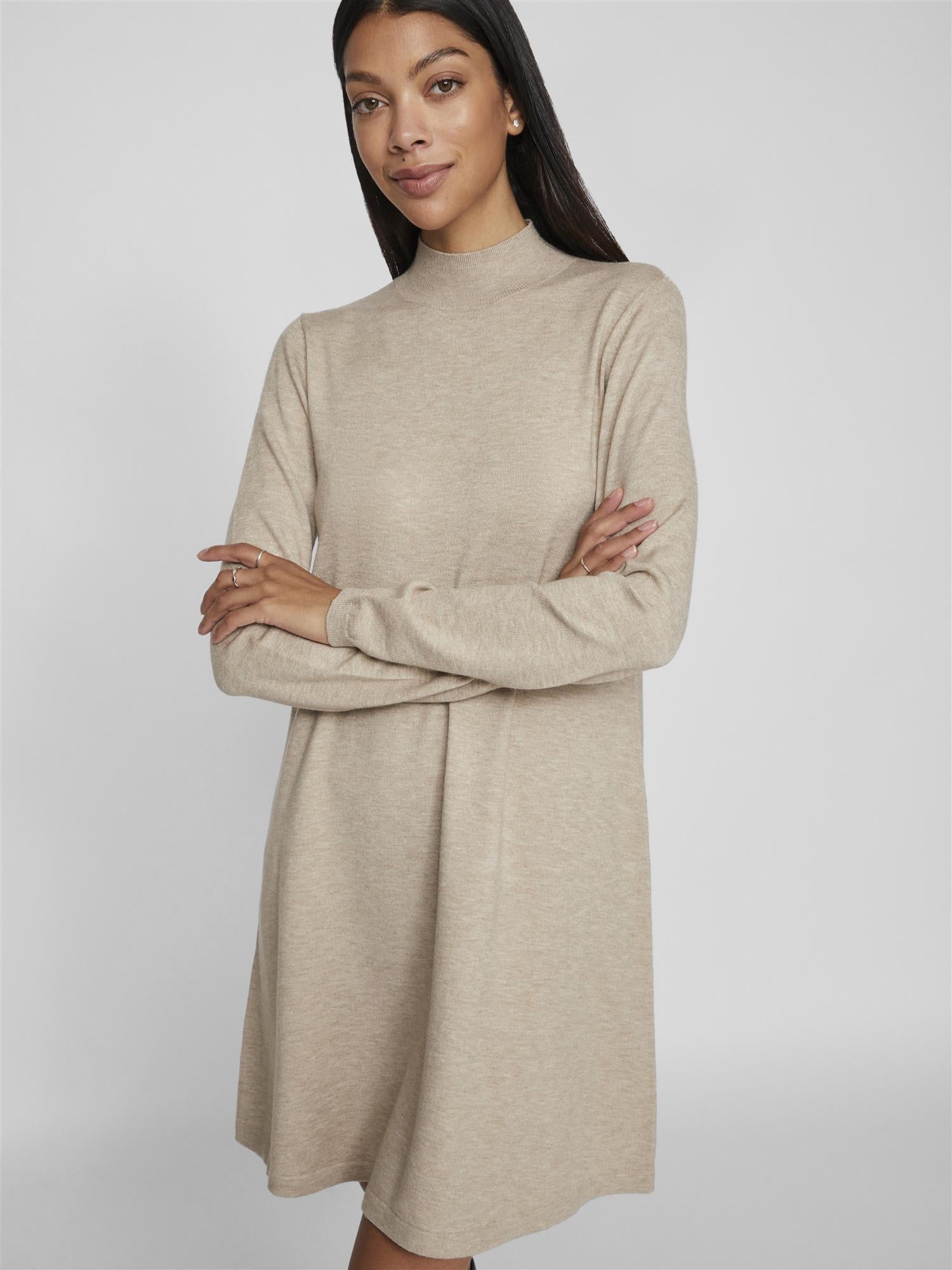 VICOMFY ROLLNECK KNIT DRESS