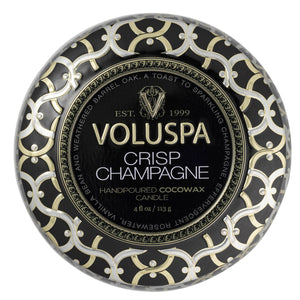 CRISP CHAMPAGNE, MINI TIN CANDLE