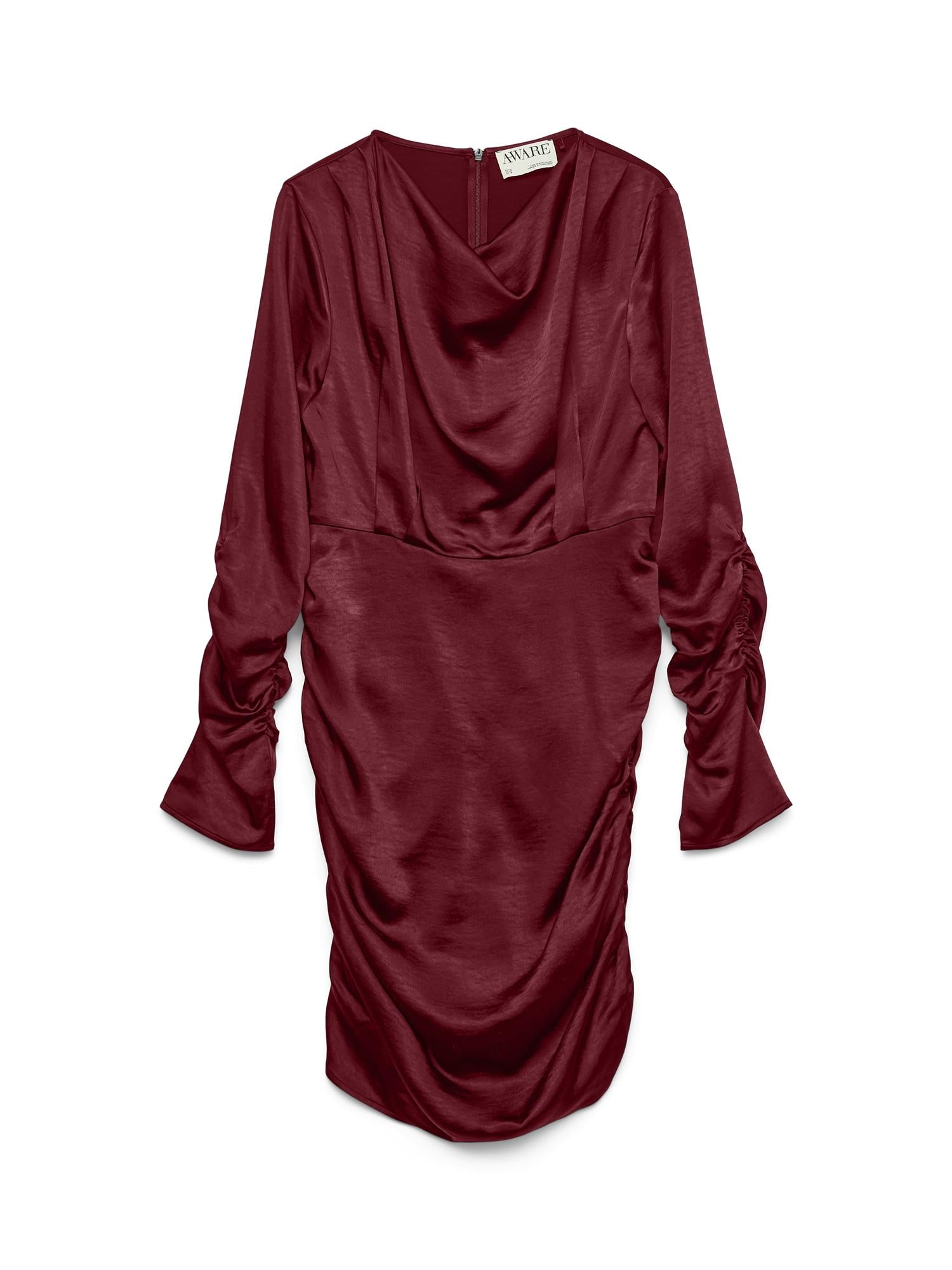 AWBea LS Cowl Neck Short Dress