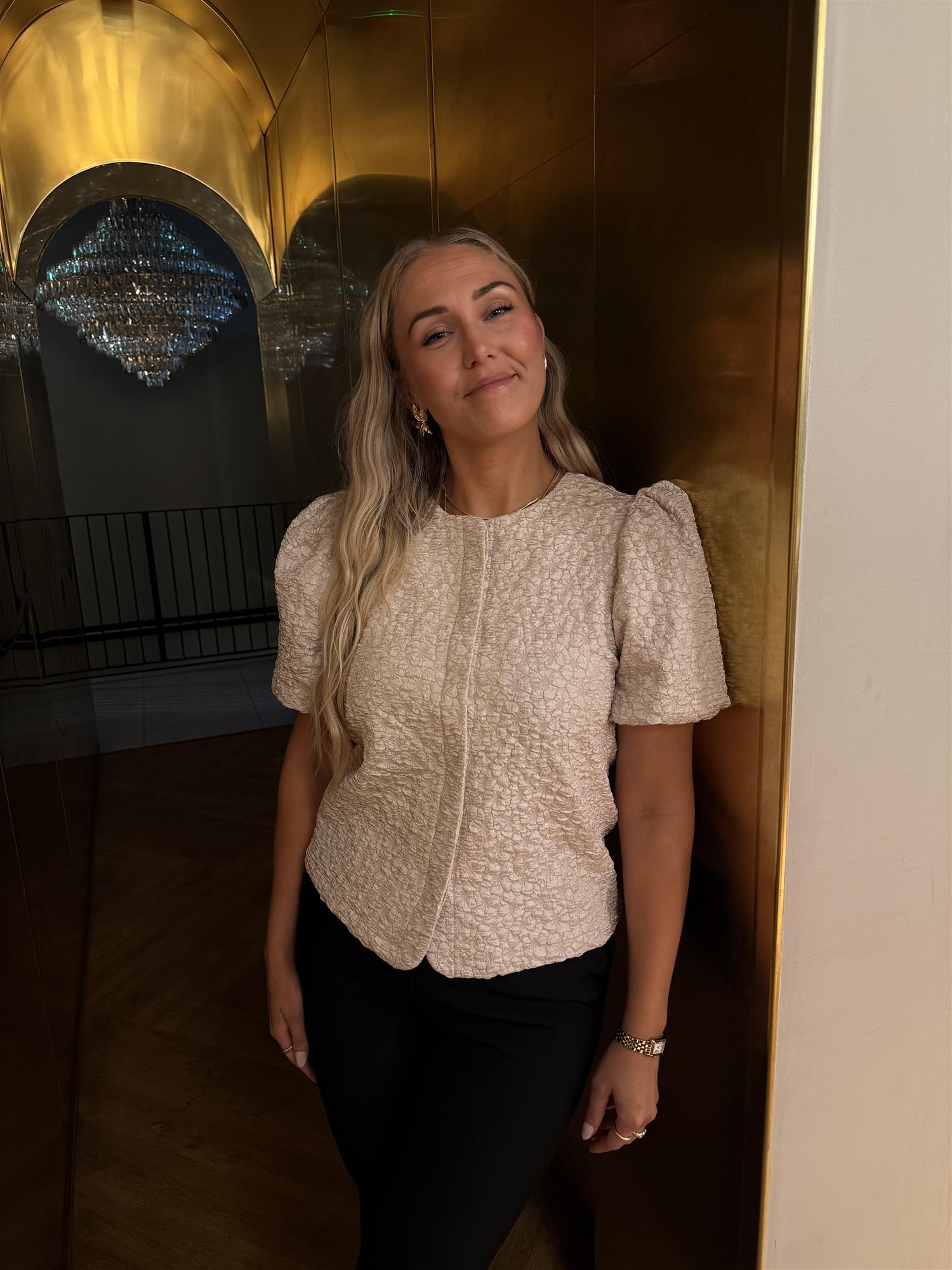 VMMerle SS Puff Cardigan JRS SB8