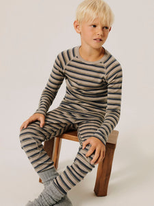 NKMWang Wool Needle LS Top Stripe