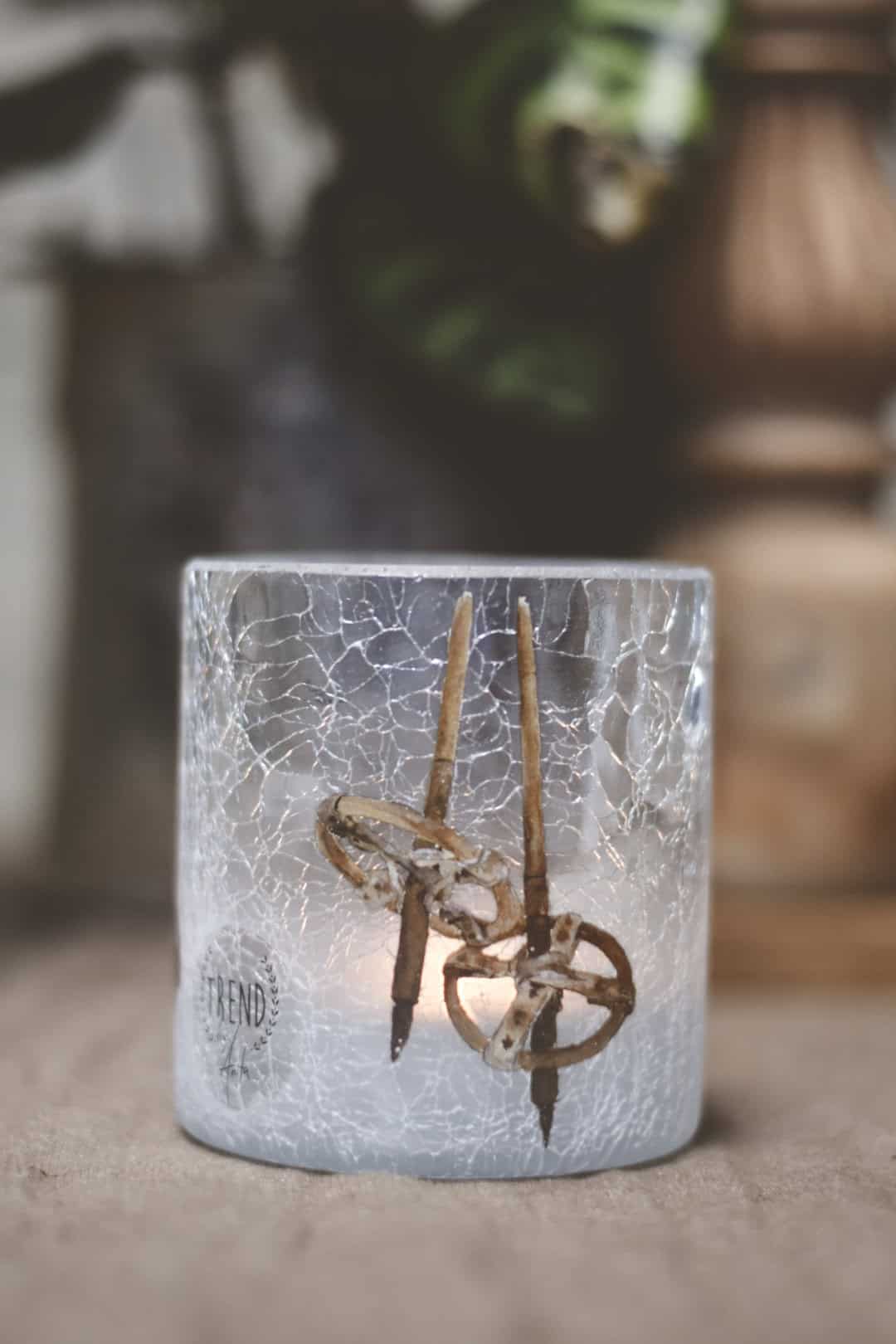 Lysglass Skistaver Krakelert/Frostet