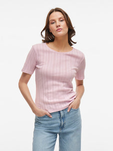 VIKassie s/s Pointelle Top