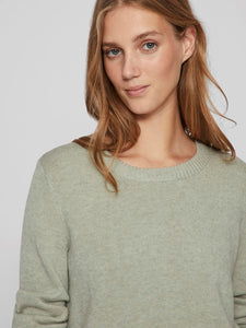 VIRIL O-NECK L/S KNIT TOP - NOOS