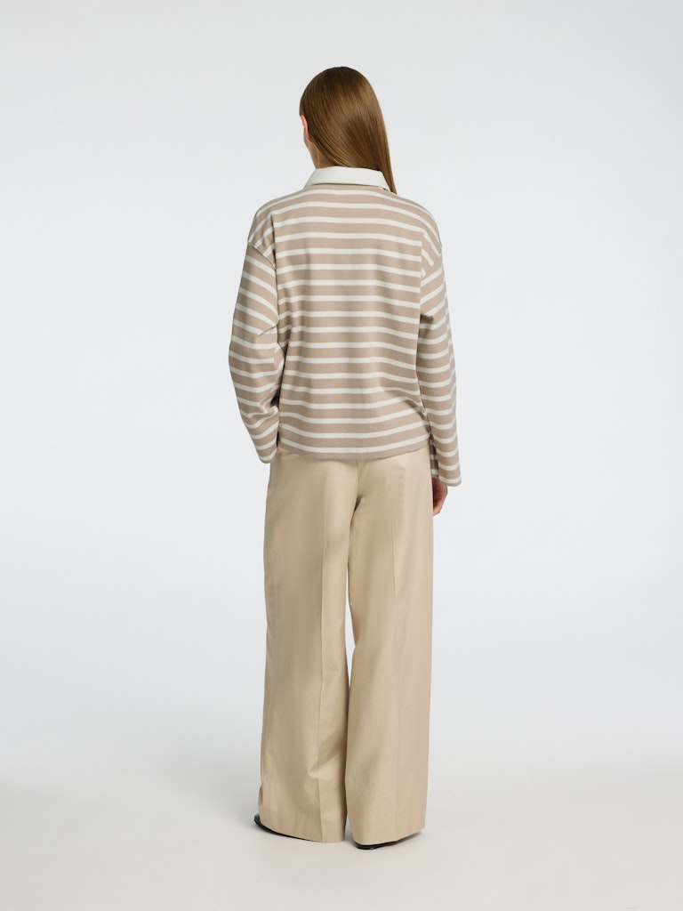 SLFWADA LS STRIPE COLLAR TOP NOOS