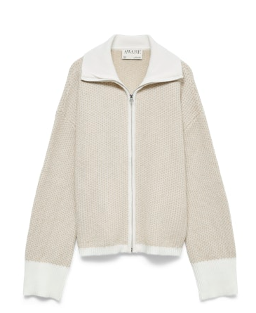 AWollie LS Zip Knit Cardigan