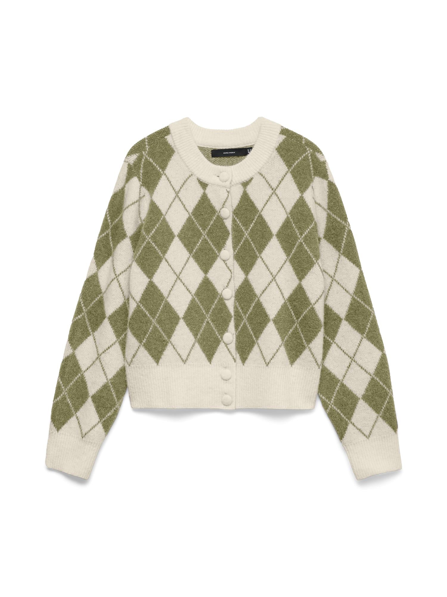 VMHalo LS O-Neck Argyle Cardigan EXP