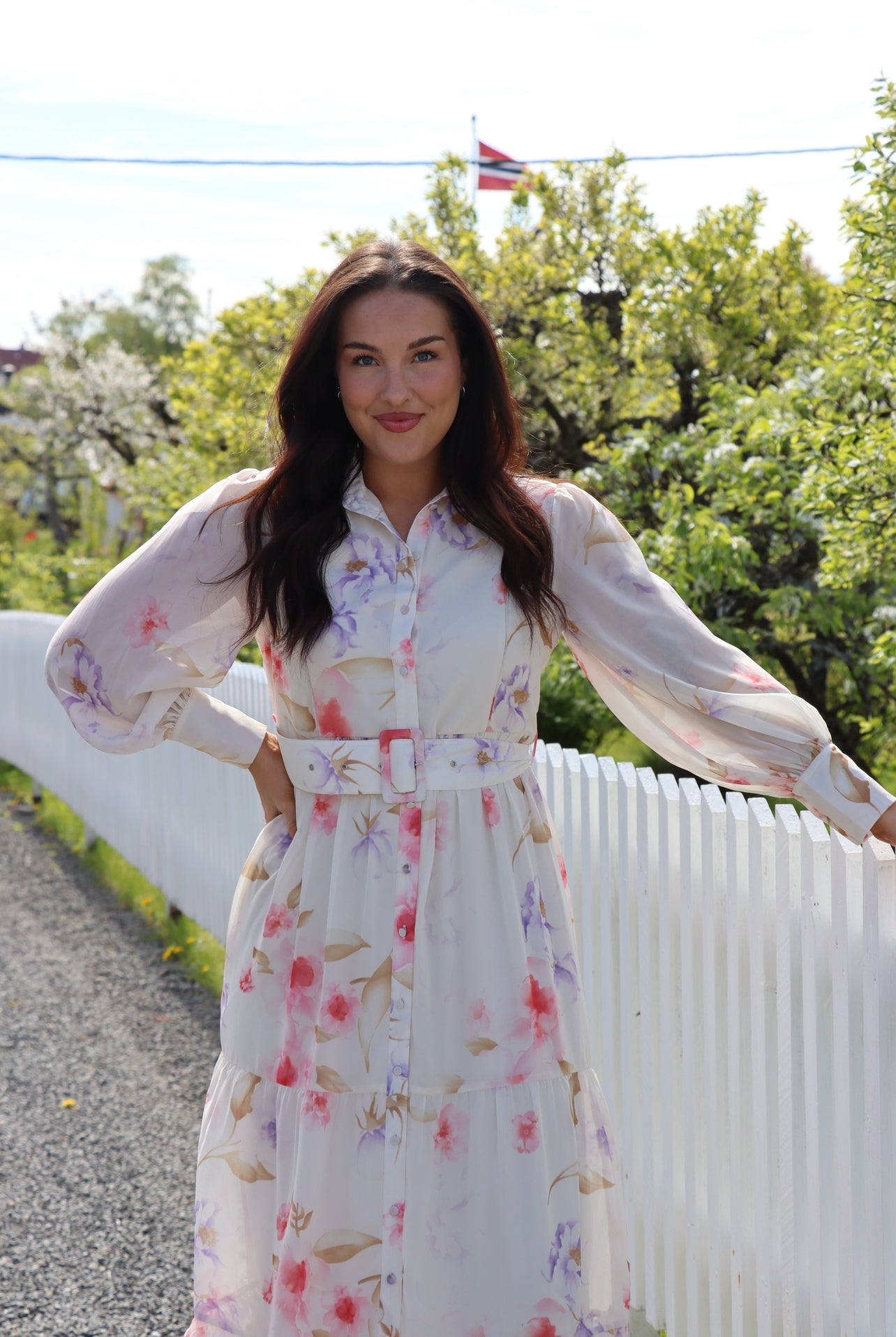 AWIris Ls Maxi Shirt Dress