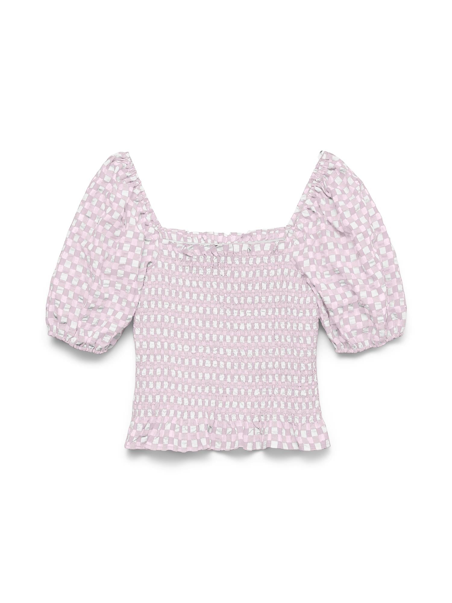 VMCarrie 2/4 SMock Top Wvn