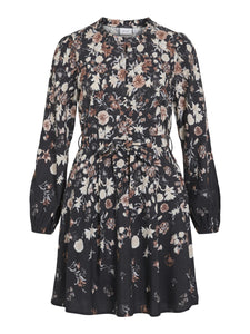 VIElma O-Neck L/S Short Dress/LN