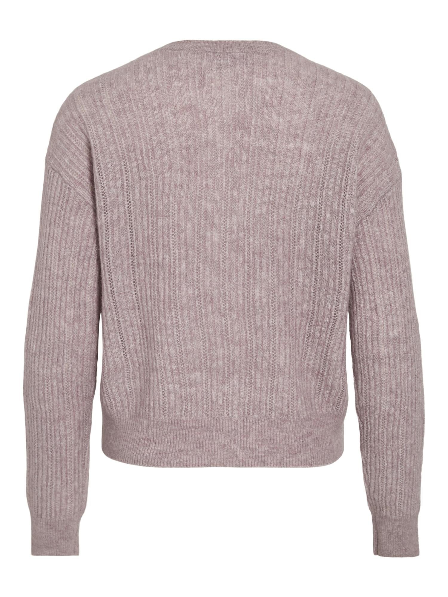 VIPretty O-Neck Pointelle Cardigan