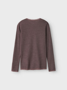 NKFWANG WOOL NEEDLE LS TOP SOLID