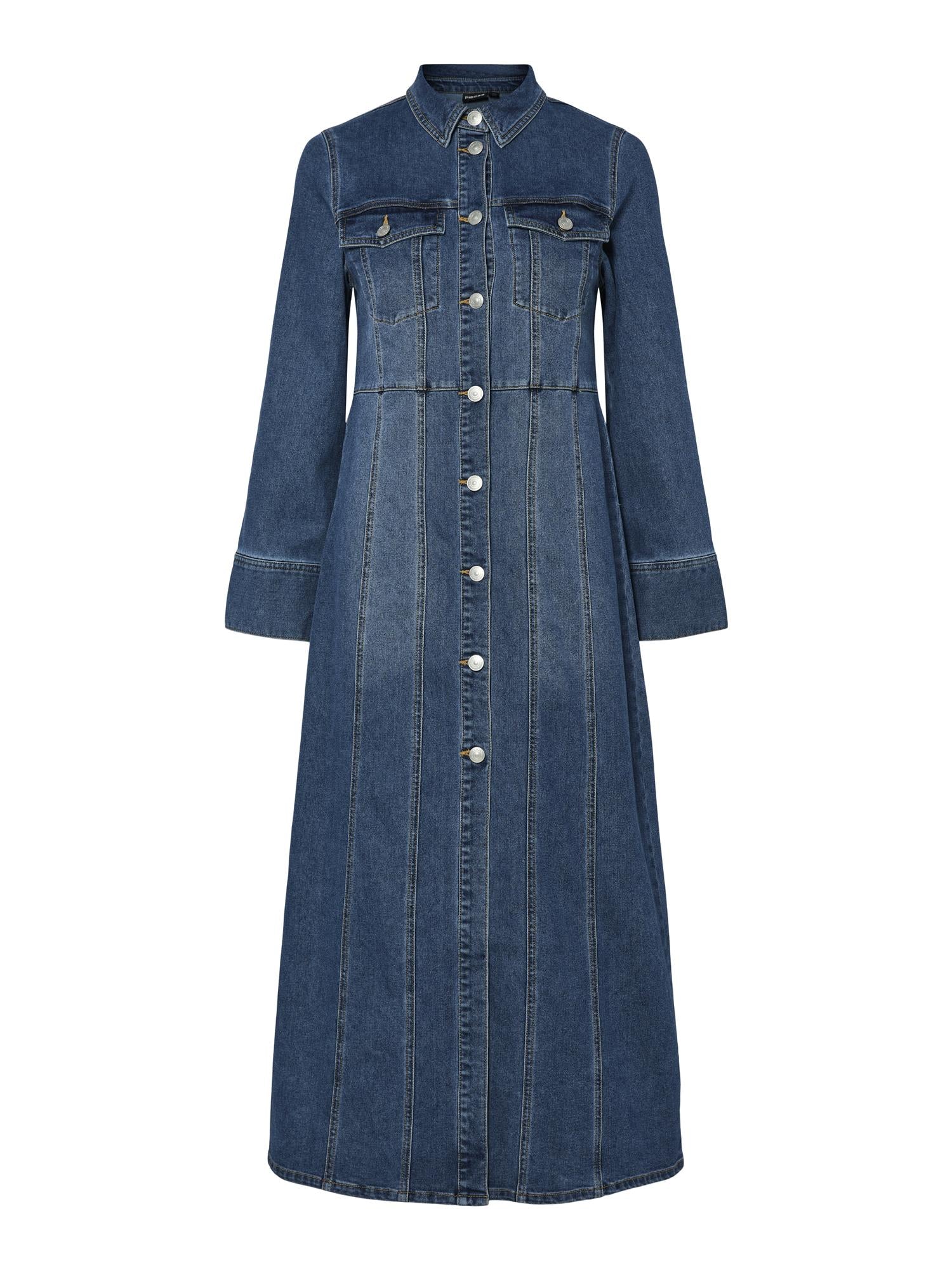 PCFEMMA LS LONG DENIM DRESS D2D FSY