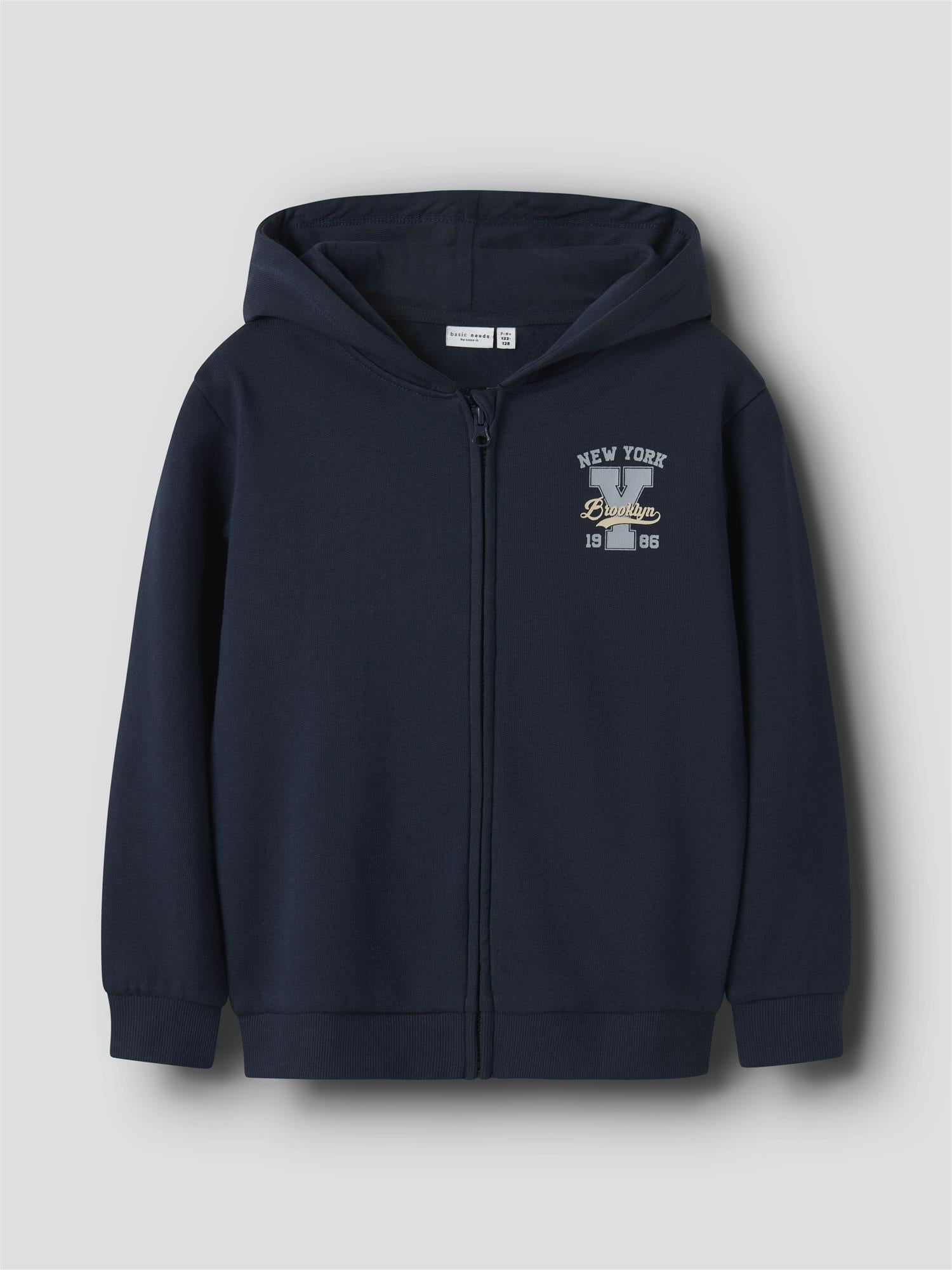 NKmvoltinus Nreg Sweat Card Wh Bru