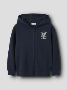 NKmvoltinus Nreg Sweat Card Wh Bru