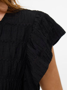 VMErma S/S Button Top Wvn SB3
