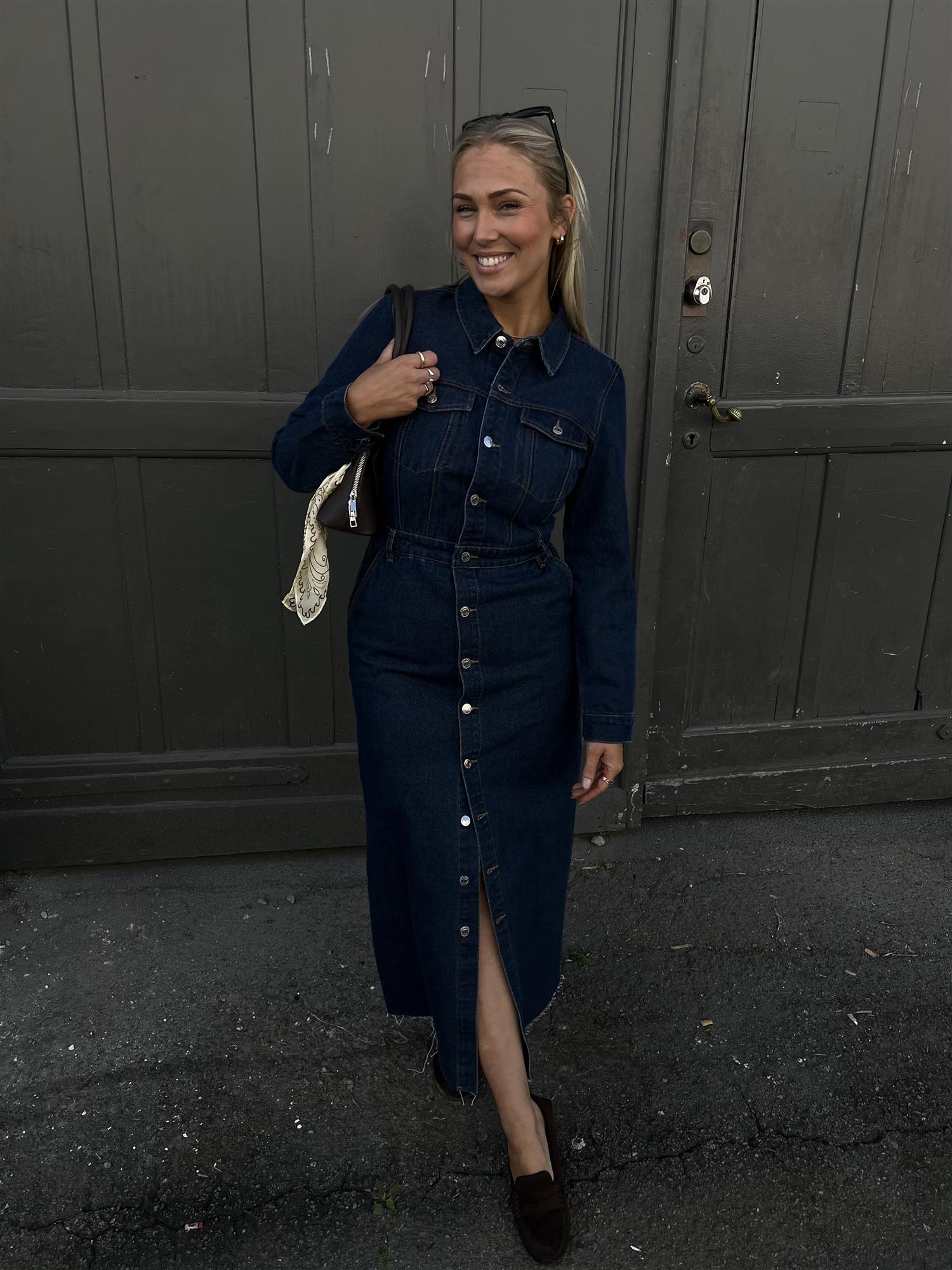 VMMOLLY LS ANK DENIM DRESS