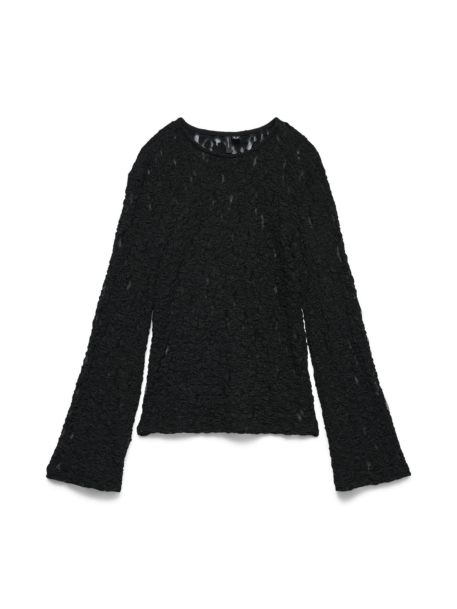VMStacy LS O-Neck Lace Top JRS EXP