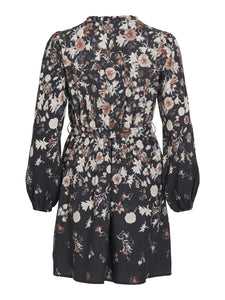 VIElma O-Neck L/S Short Dress/LN